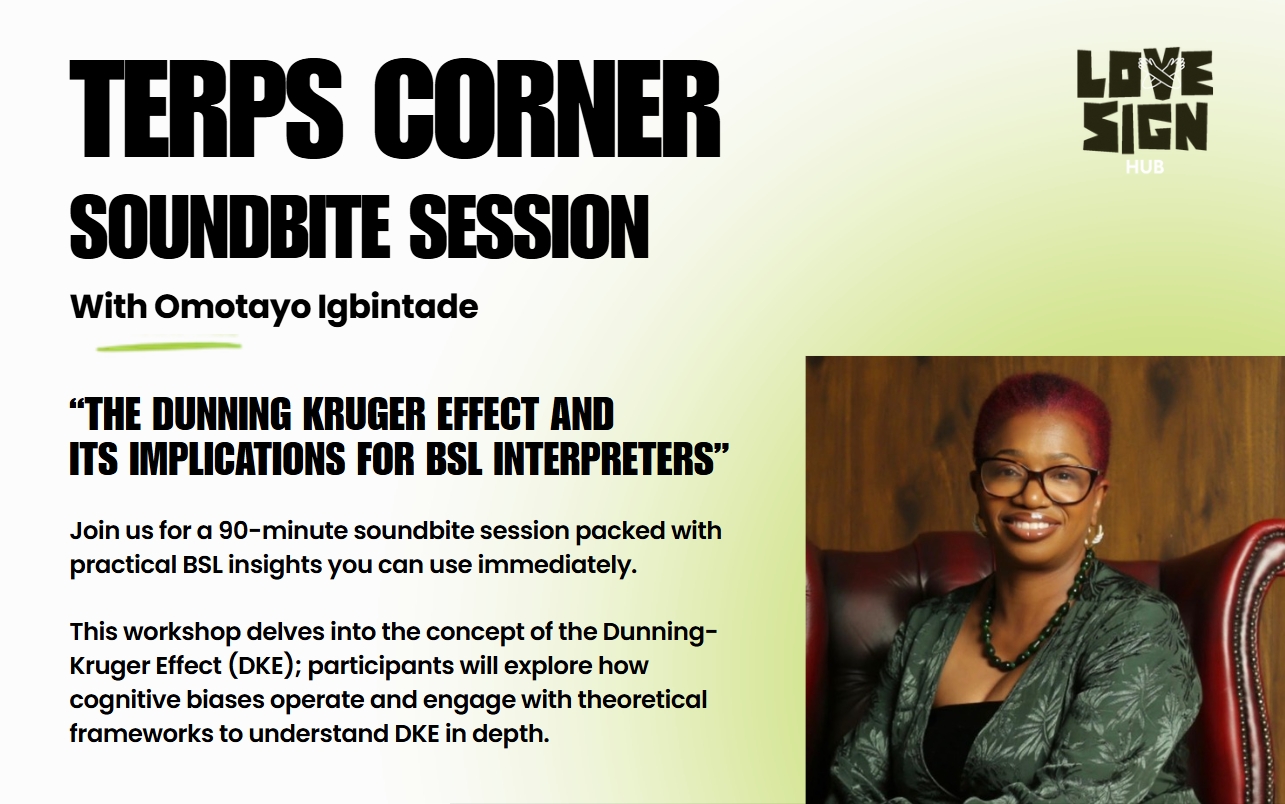 Promotional graphic for the Dunning–Kruger Effect Soundbite Session with Omotayo Igbintade